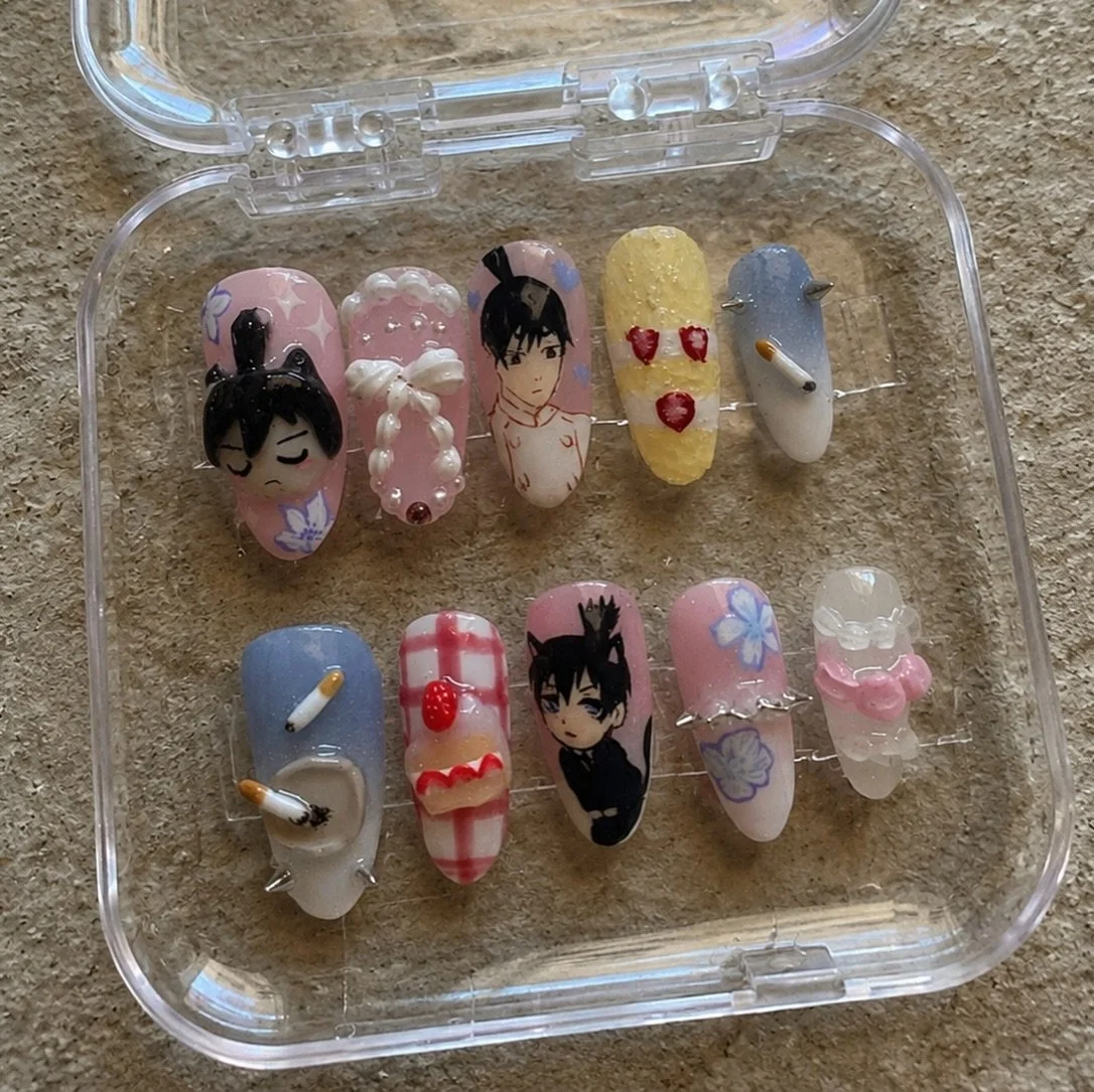 #animenails @hina_topcoat 

Tokyo nail salon 
Japanese nail art
Anime nail design
English friendly nail salon

#tokyonails
#tokyonailsalon
#japanesenailart
#tokyonailart
