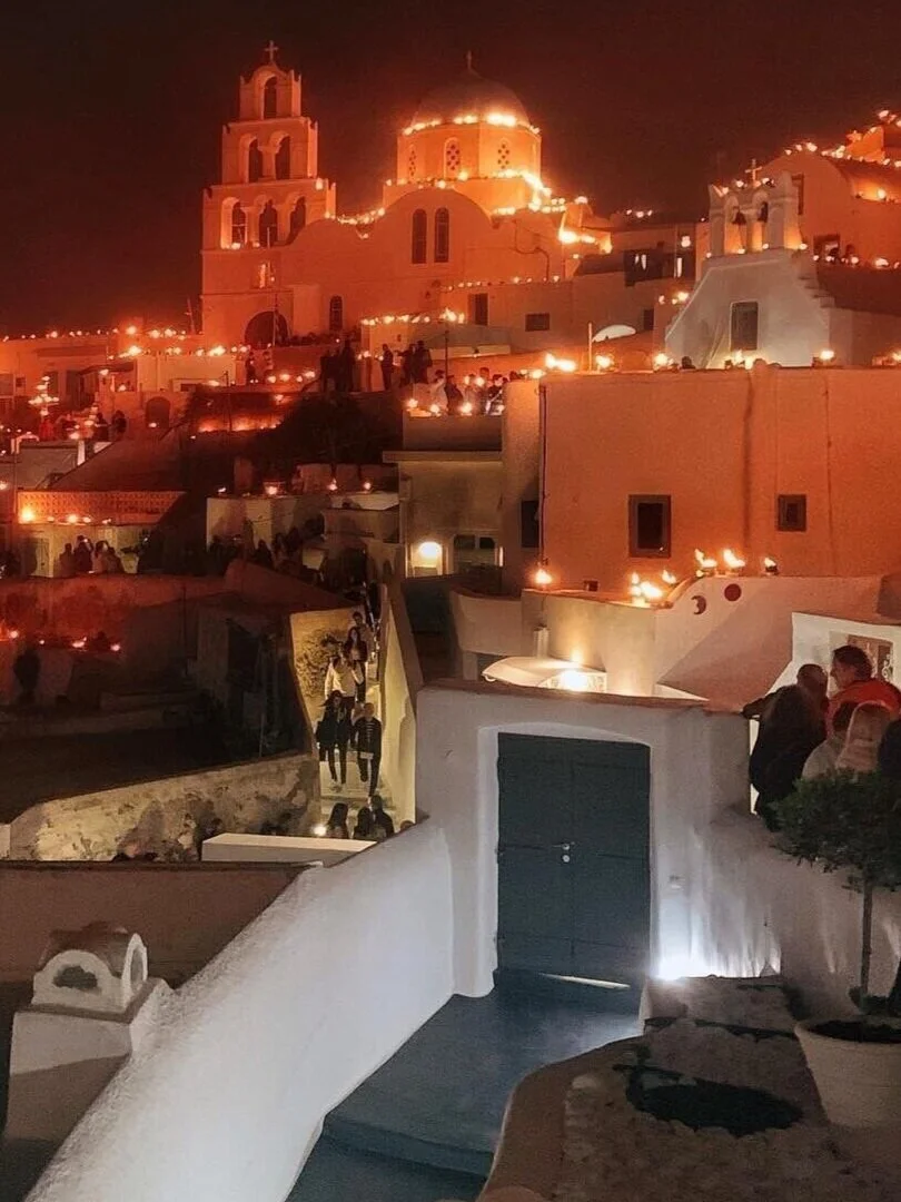 Ancient Santorini village offers spectacular Easter Friday celebrations