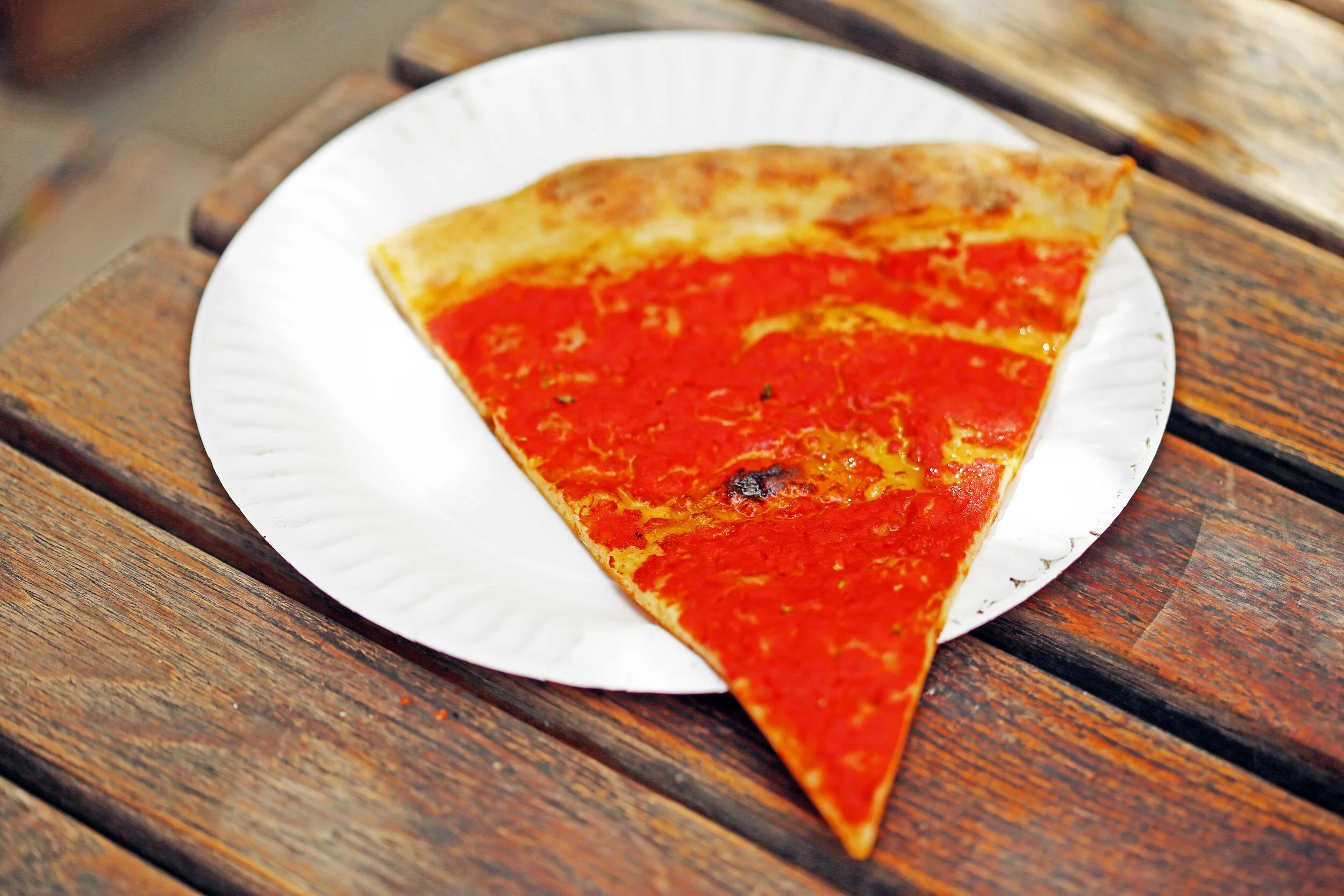 During two visits, the tomato slice, so thin and pointy it could hurt someone, may have been the best.