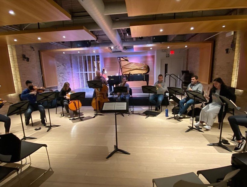 Recording project with @pitrackomalley 🌊

Posted @withregram &bull; @pitrackomalley Had a wonderful time in Chicago conducting a recording session today with @5he Fifth House Ensemble for my dectet piece &ldquo;Rivers Empyrean,&rdquo; a work explori