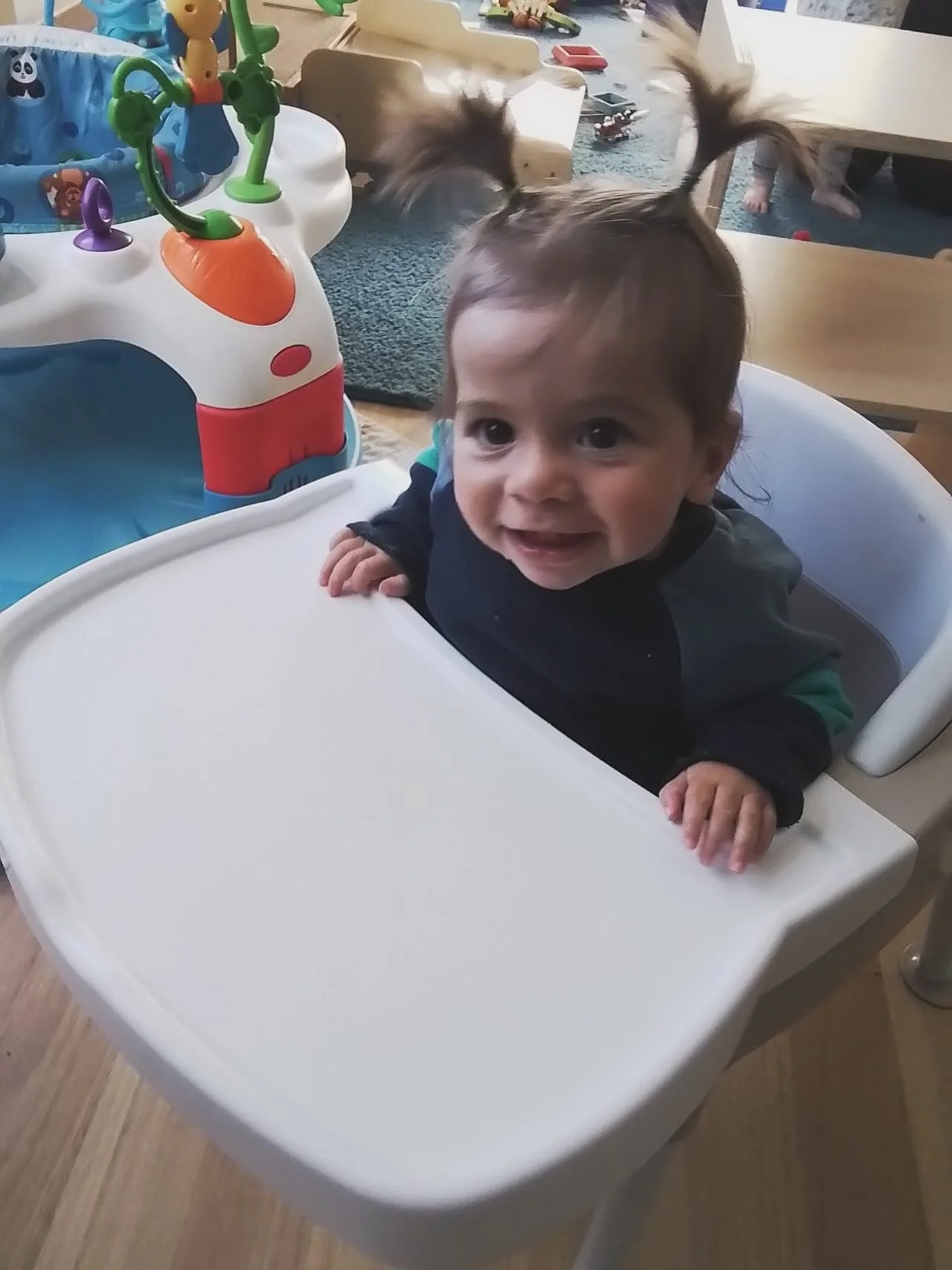 π at childcare. Too cute not to share. π± π± 
#ishka #babyboy