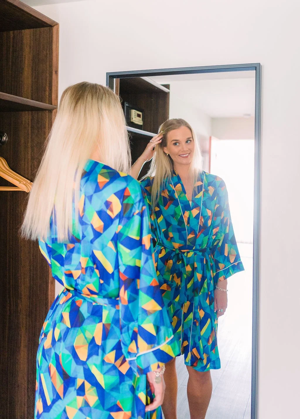 Unisex satin robe for weddings BY superbloom