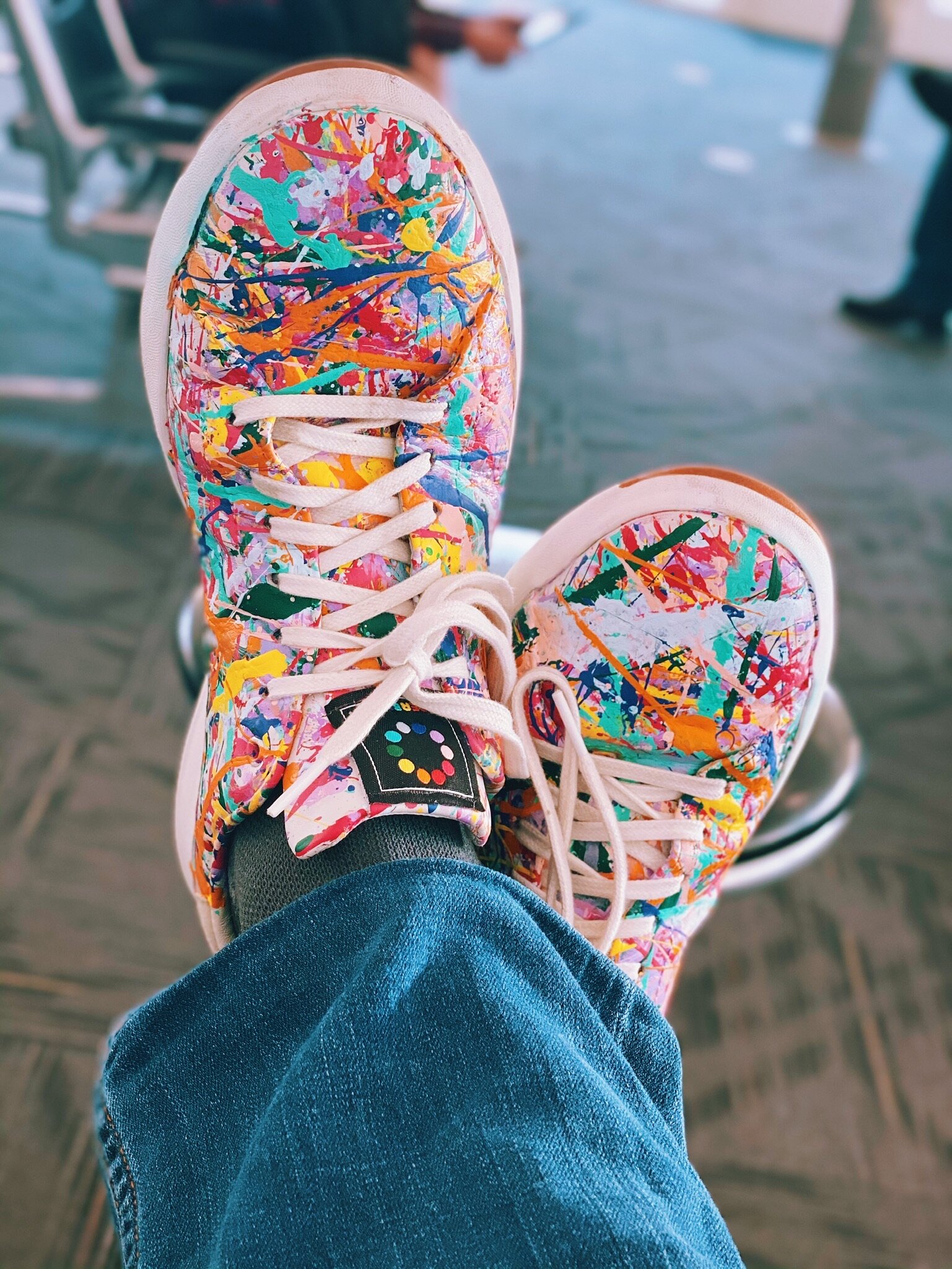 superbloom-shoes-paint-splatter-in-airport.JPG