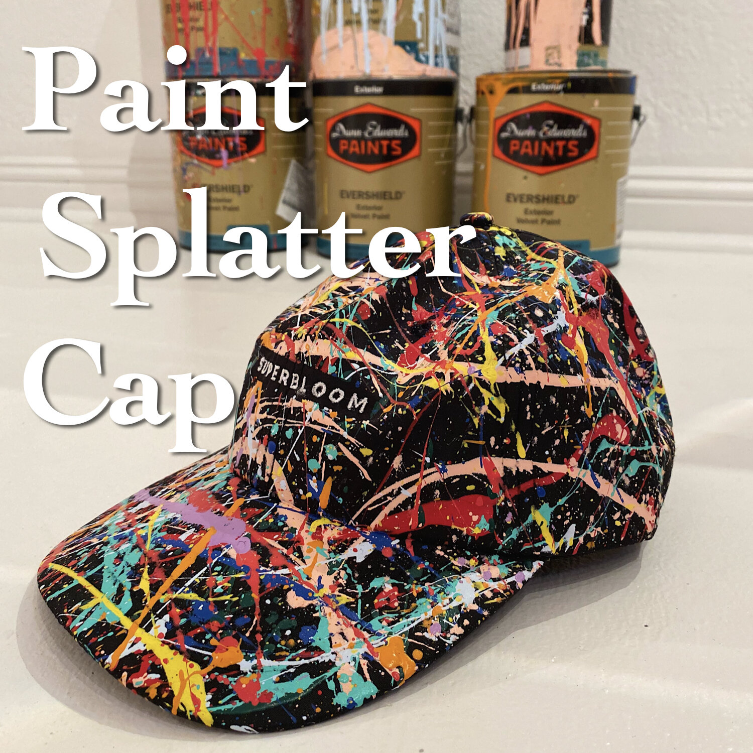 Paint Splatter Cap