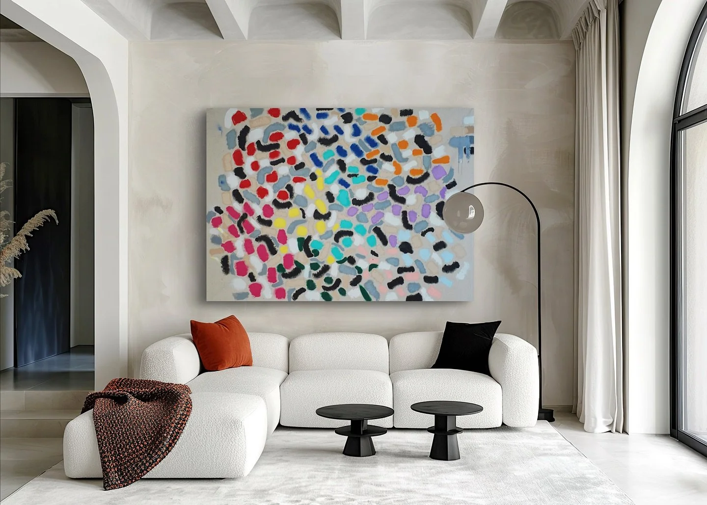 Universal Language
Part of the journey in developing a new palette: light white, sand tan, cement gray, and night black. Meet the 10 original SUPERBLOOM colors. Each hue holds its own voice yet moves in free flow with the others, exploring how new to