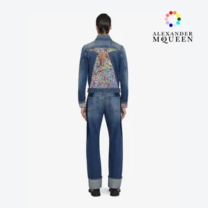 Alexander McQueen Twisted Seam Denim Jacket — SUPERBLOOM