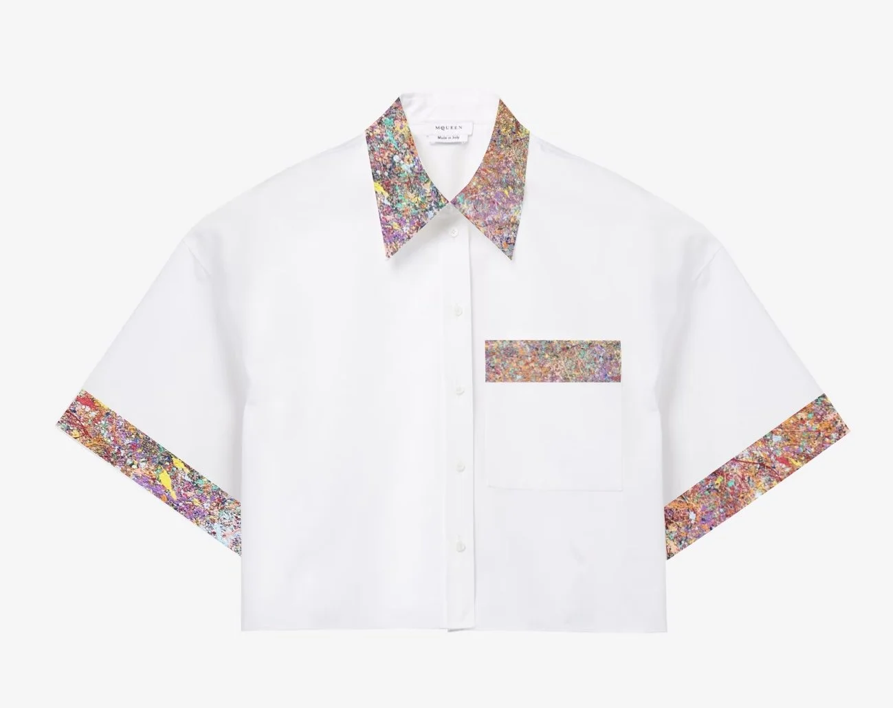Alexander Mcqueen Cropped Boxy Military Shirt — SUPERBLOOM