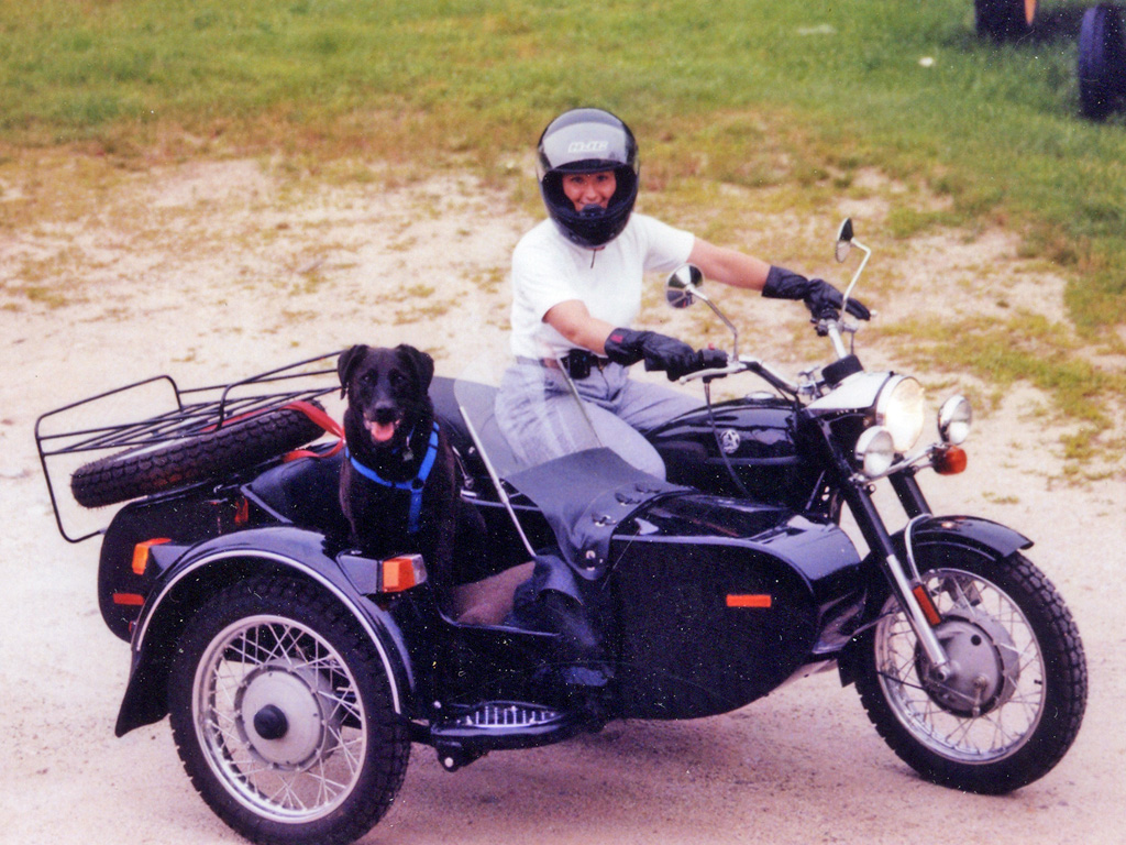 tena and buster in sidecar.jpg