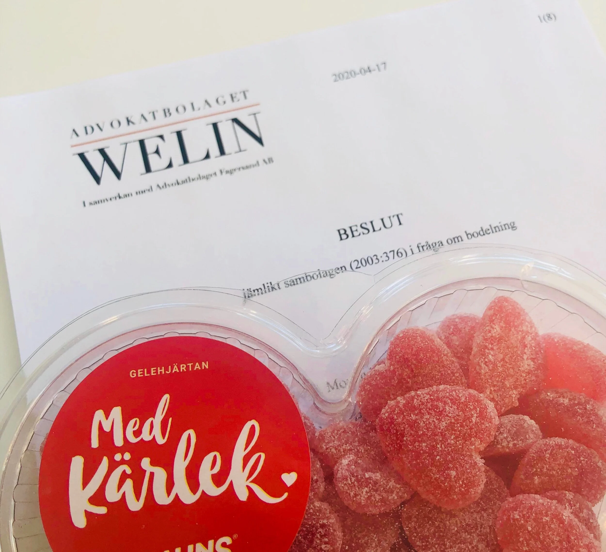 Bodelning mellan sambor