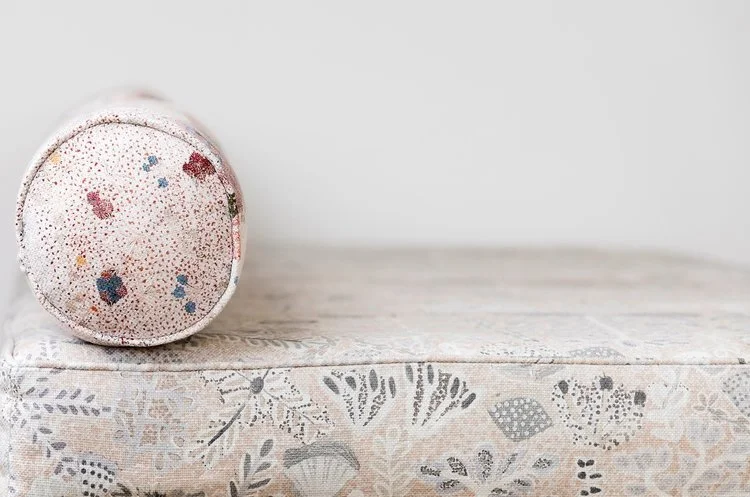 Indigenous art, fabric and wallpaper; the perfect match! 