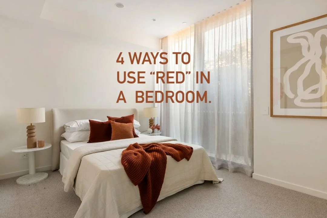 &ldquo;RED&rdquo; can be a tricky colour to use. 🍒

Here are 4 ways to inject red into your boudoir without feeling like your swimming in a vat of tomato sauce each night. Unless, that&rsquo;s your preferred way to end the day, then by all means, do