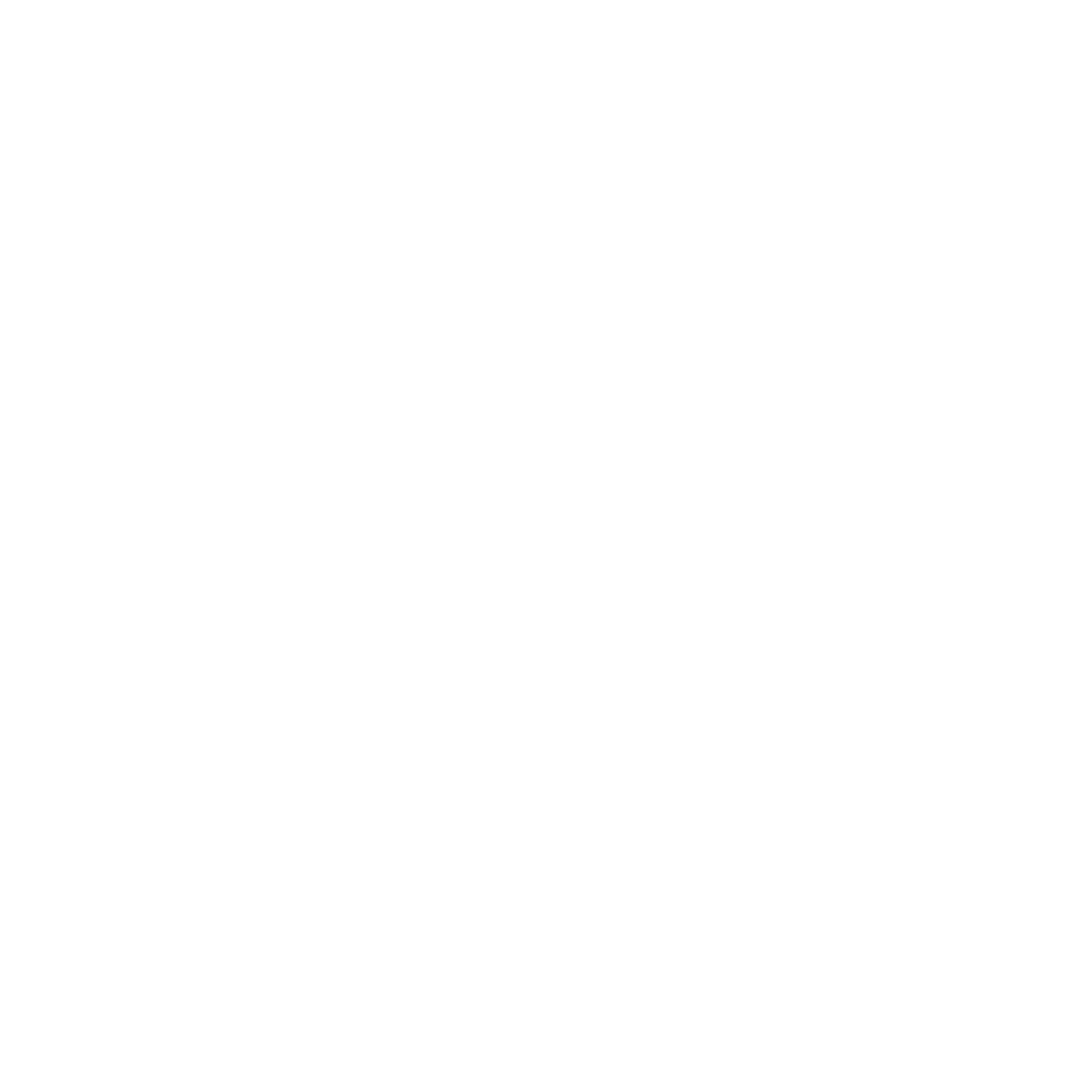 White outline drawing of a hand holding a bunch of leaves on a black background