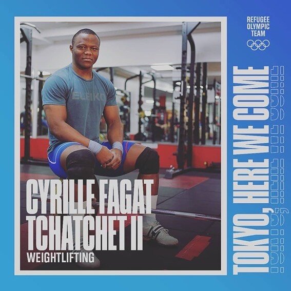 Meet Cyrille. He won the British, English &amp; BUCS weightlifting championships in 2017, 2018 &amp; 2019 and will be at the @tokyo2020 in the @refugeeolympicteam. 

Cyril claimed asylum in the UK in 2014. As he awaited the outcome of his claim,weigh