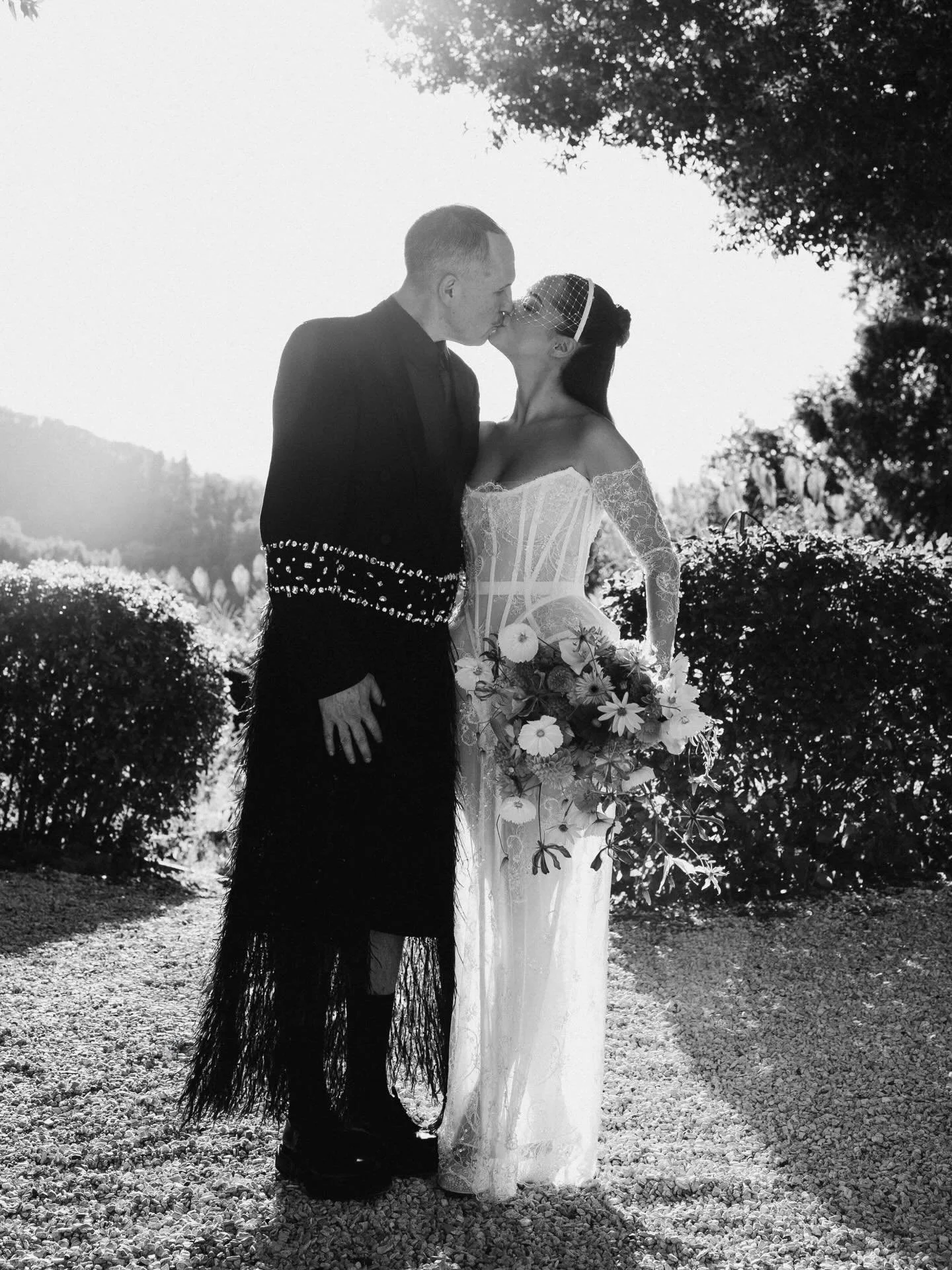 M &amp; K

Congratulations @milicalojic and @amekristian 🖤 Thank you a million times for the lovely time with you guys and the trust you placed in my work. You both looked absolutely fierce!!!

bride &amp; groom wearing custom @ritualunions 
styling