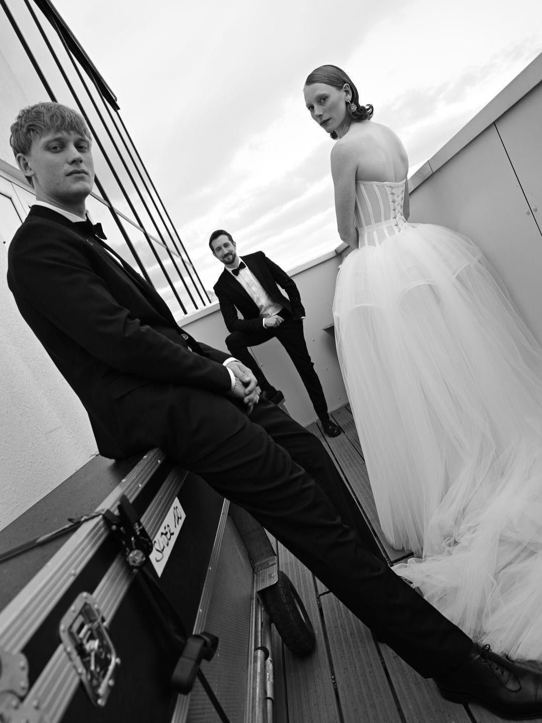 @danaherfurth wearing the SWAN gown to @festivaldecannes 

styling @johannesjorge 
dress @ritualunions 
jewelry @grimaldofirenze 
make up @mua.angelamada 
hair @federica_tardivo for @massimoserini.official