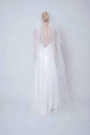 knee length dresses for ladies Pearly - Short Wedding Veil