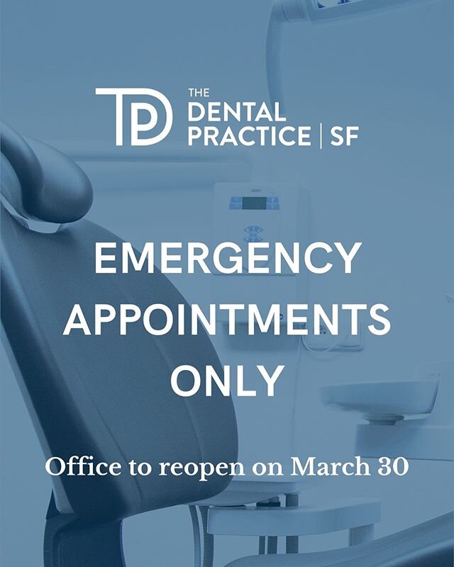 We have made the difficult decision to voluntarily close our office in light of current COVID-19 public health situation for the next two weeks. We are currently limiting treatment to dental emergencies.  Rest assured this is a preventative measure i