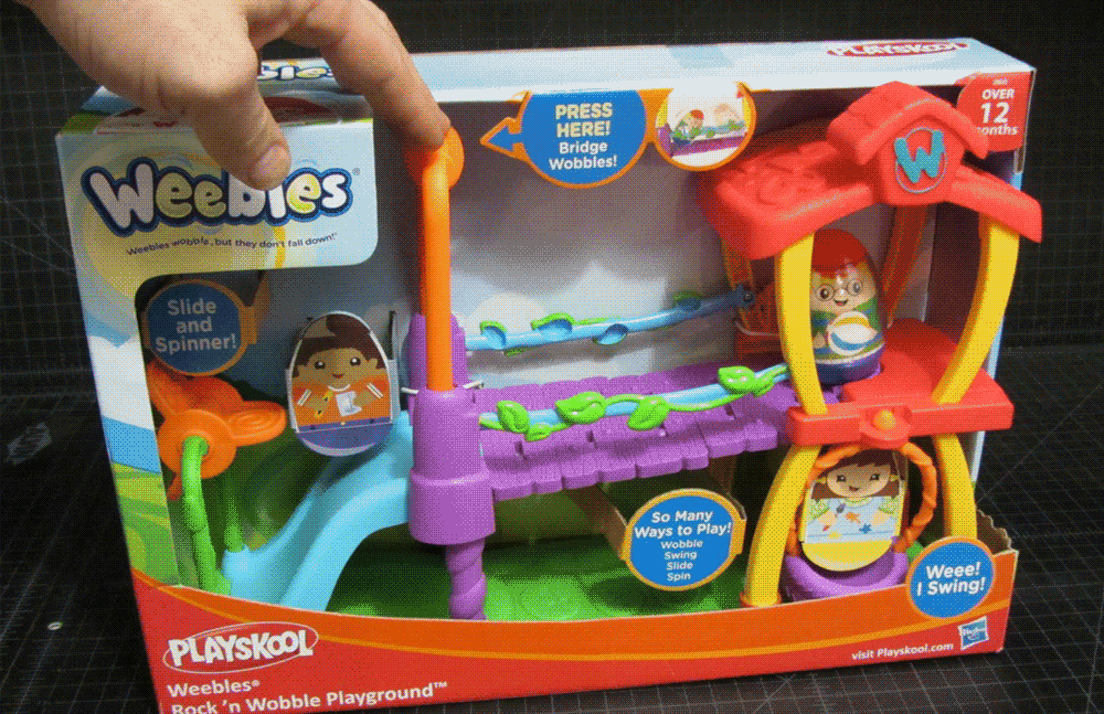 The Weebles relaunch was a lot of fun to develop. We made the mechanisms for a lot of the toys.