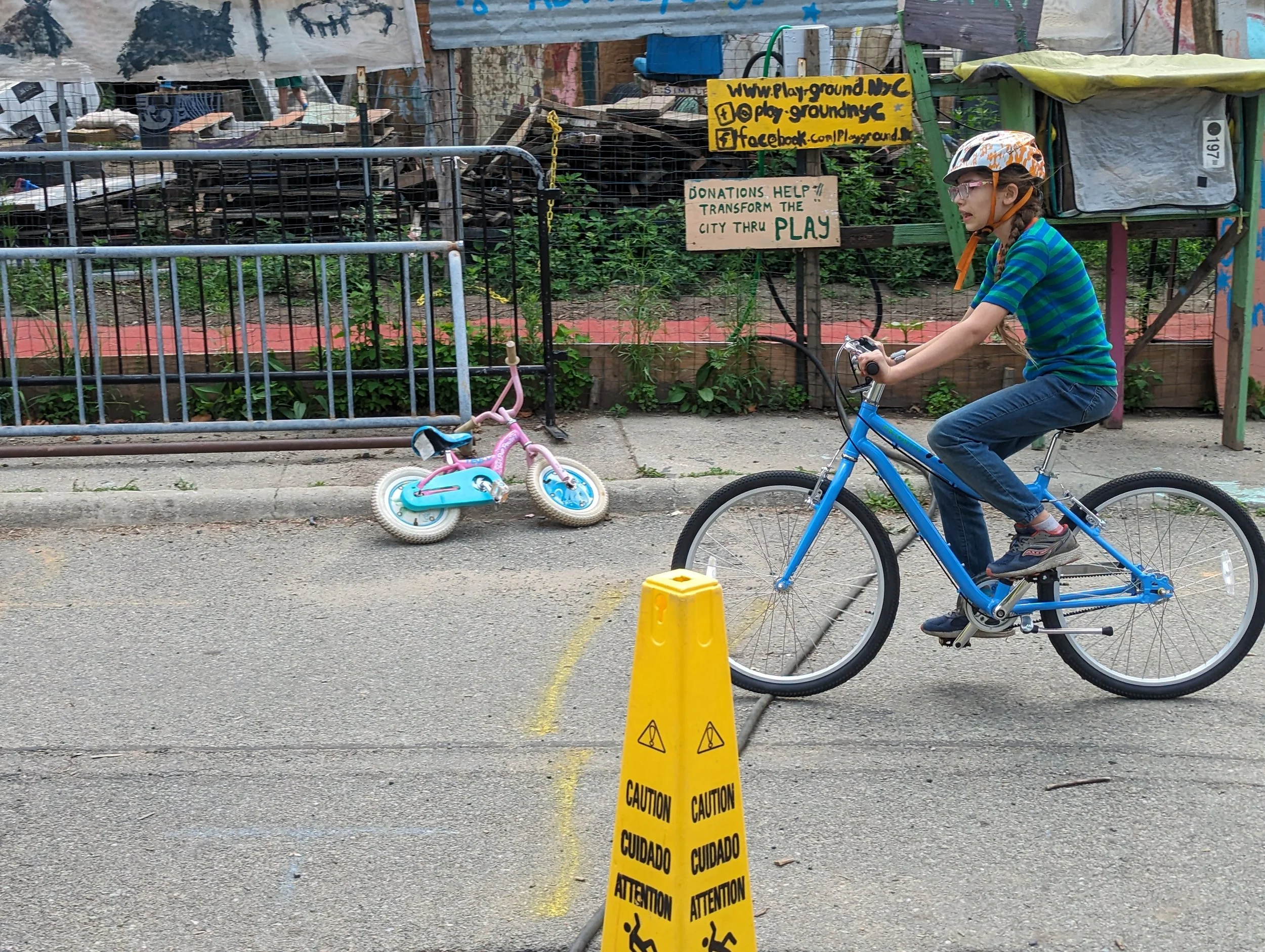 We like to ride our bicycles!