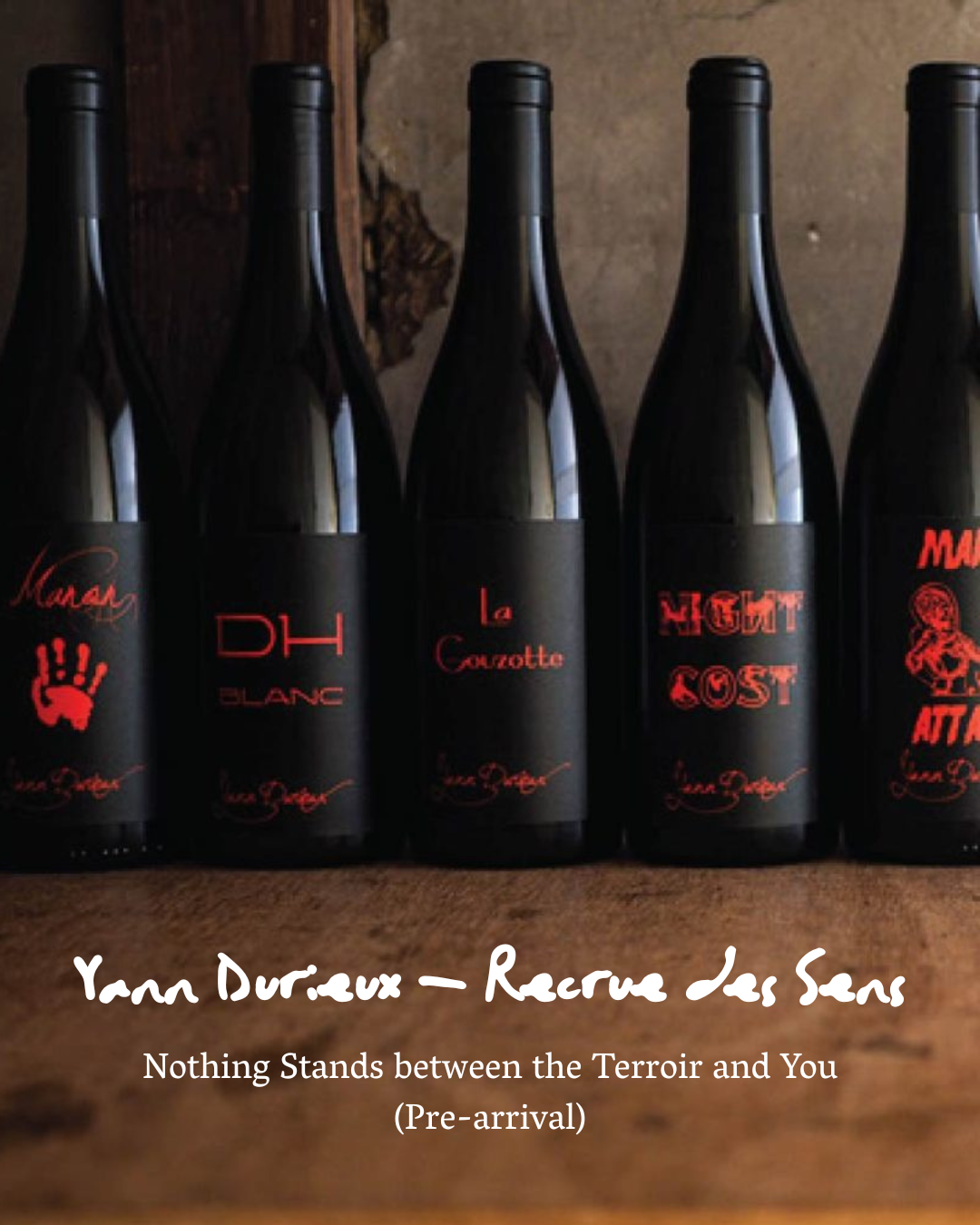 Yann Durieux : Nothing Stands between the Terroir and You (Pre-arrival)