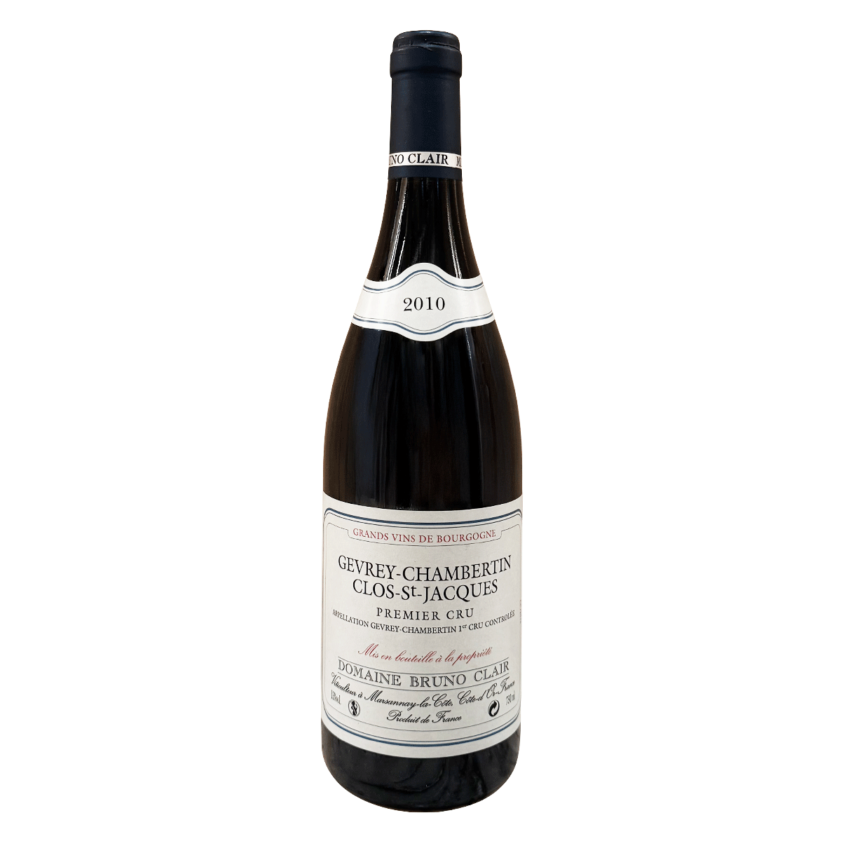 Domaine Bruno Clair Gevrey-Chambertin Clos-Saint-Jacques Premier Cru 2010 - Bt | AG93-95