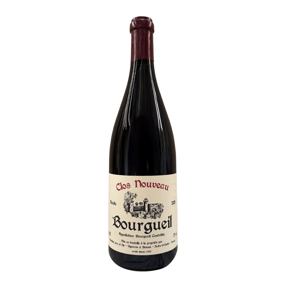 Gauthier Pere et Fils Domaine du Bel Air Bourgueil Clos Nouveau 2015 - Bt | VNS95