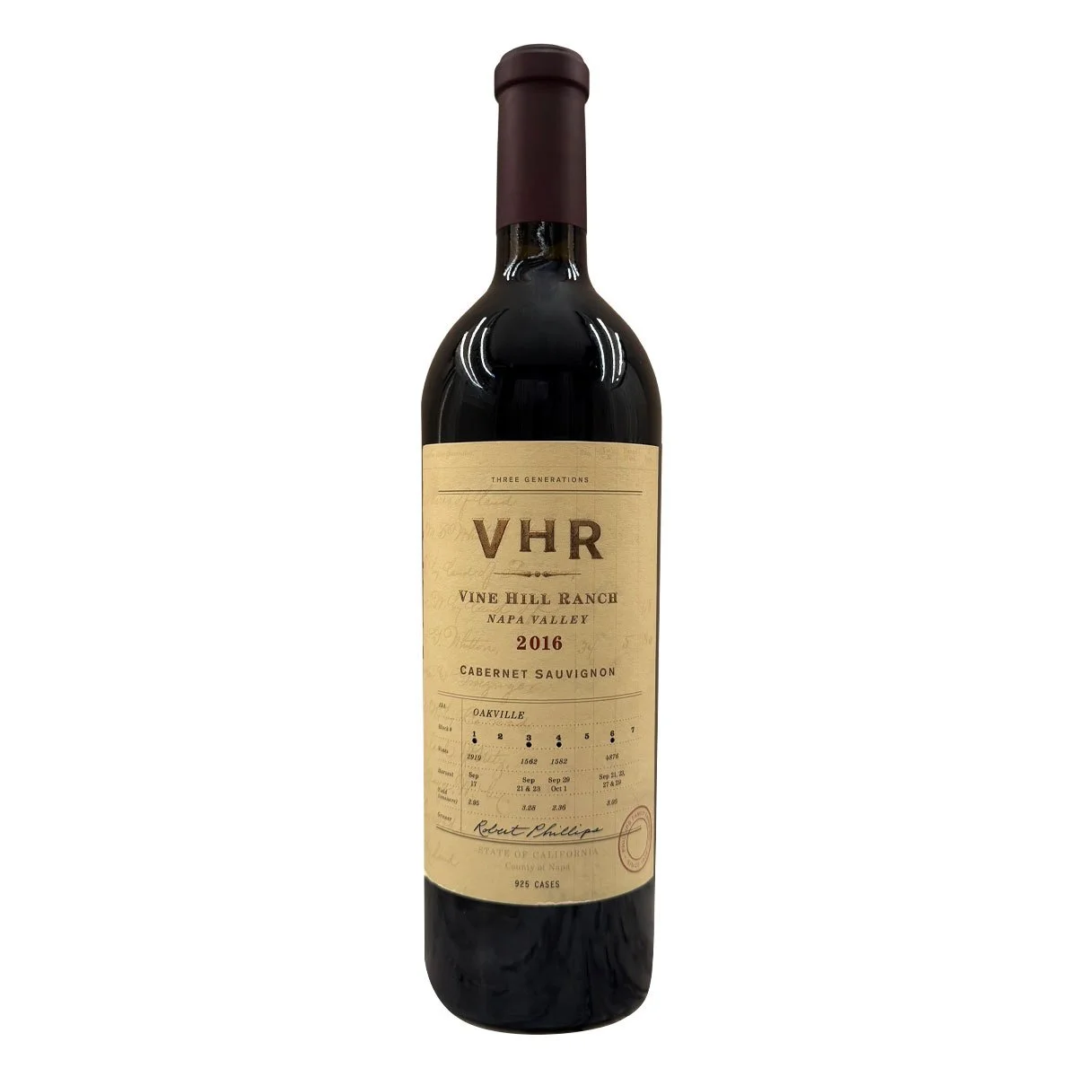 Vine Hill Ranch VHR Cabernet Sauvignon 2016 - Bt | AG100