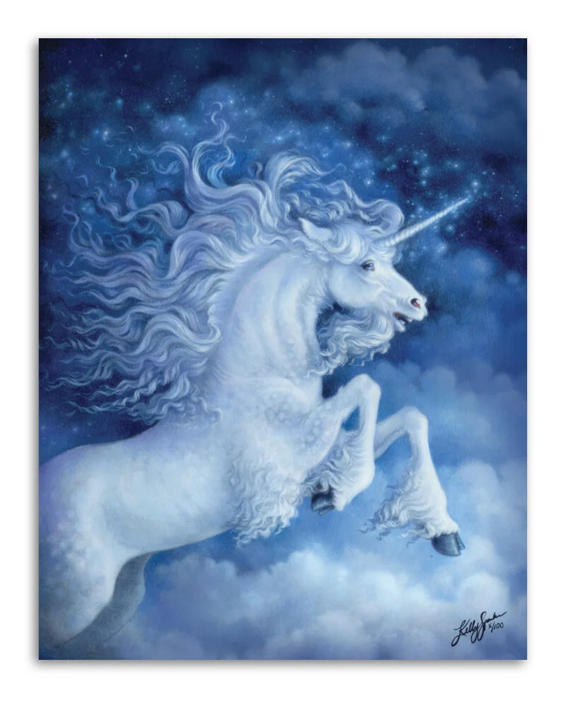 Kestra, Celestial Daydream acrylic on wood panel, 11x14