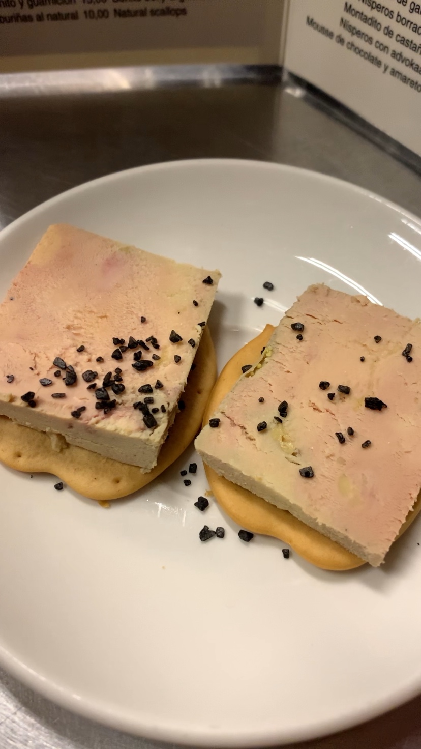 Foie gras with volcanic salt