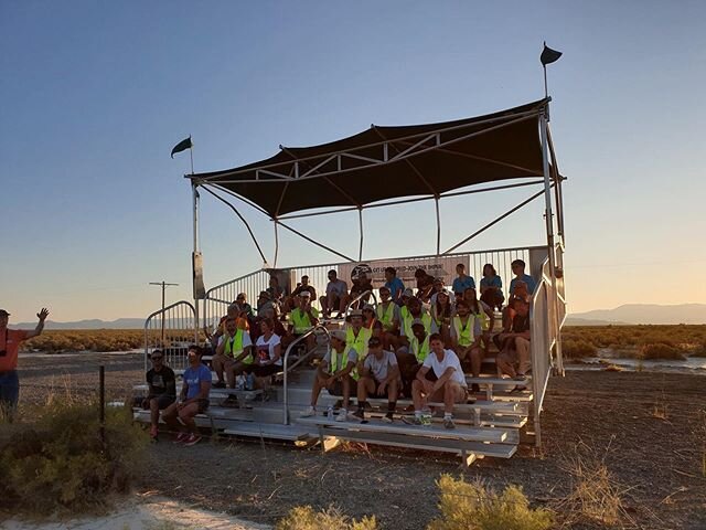 Our team watching the final races of the year ⠀
⠀
#aim93 #humanpowered #humanpoweredvehicle #HPV #battlemountain #recumbent #bike #LSBU #mechanicalengineering #engineering #university #bikedesign #design #nevada  #cycling #vehicledesign #recordbreaki