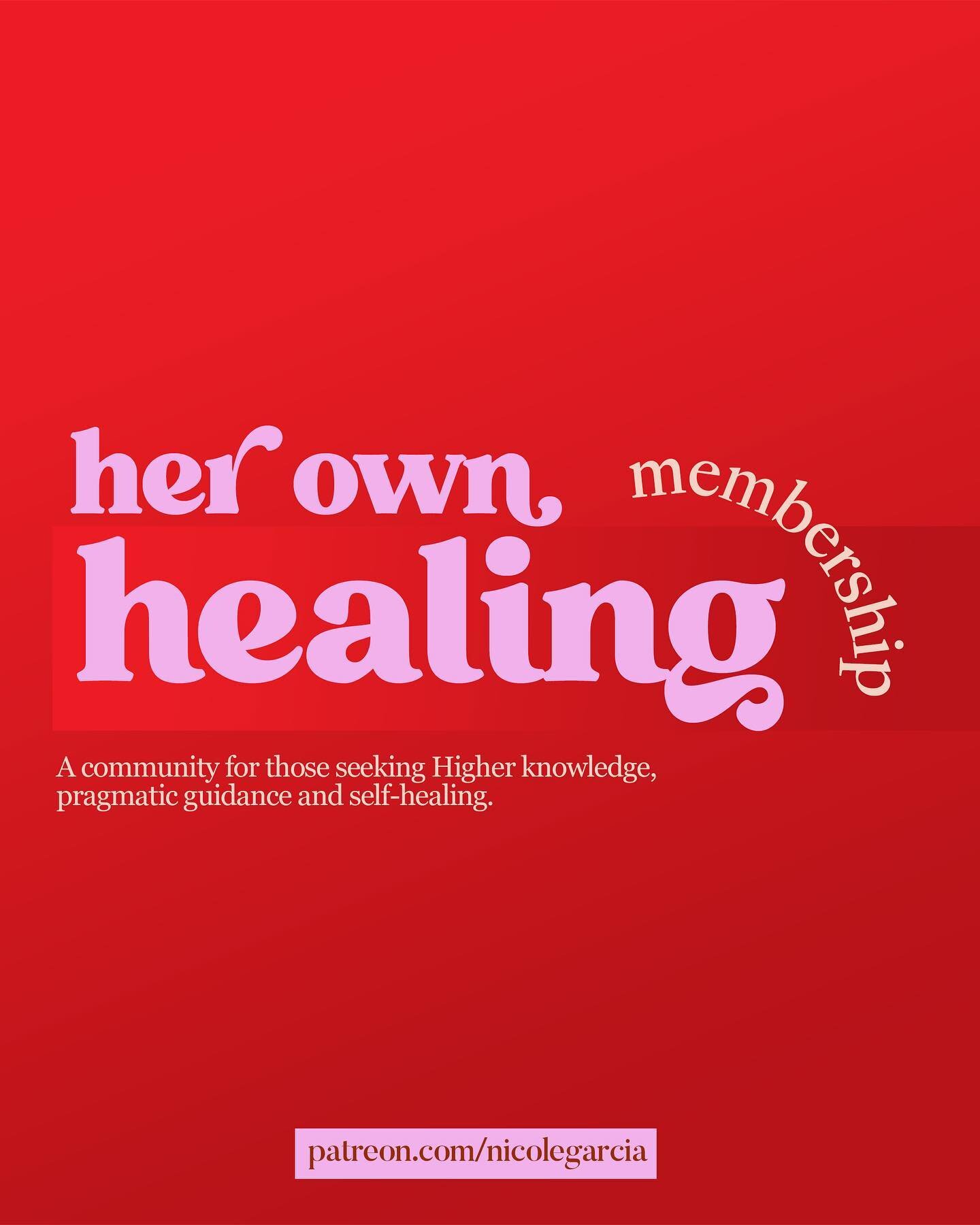 Our new #HerOwnHealing membership is here! 🥳

&bull; Weekly Reiki to support your journey.
&bull; Advice from therapists, practitioners and healers.
&bull; Weekly knowledge on how to tap into your own healing abilities.
&bull; Early access to conten