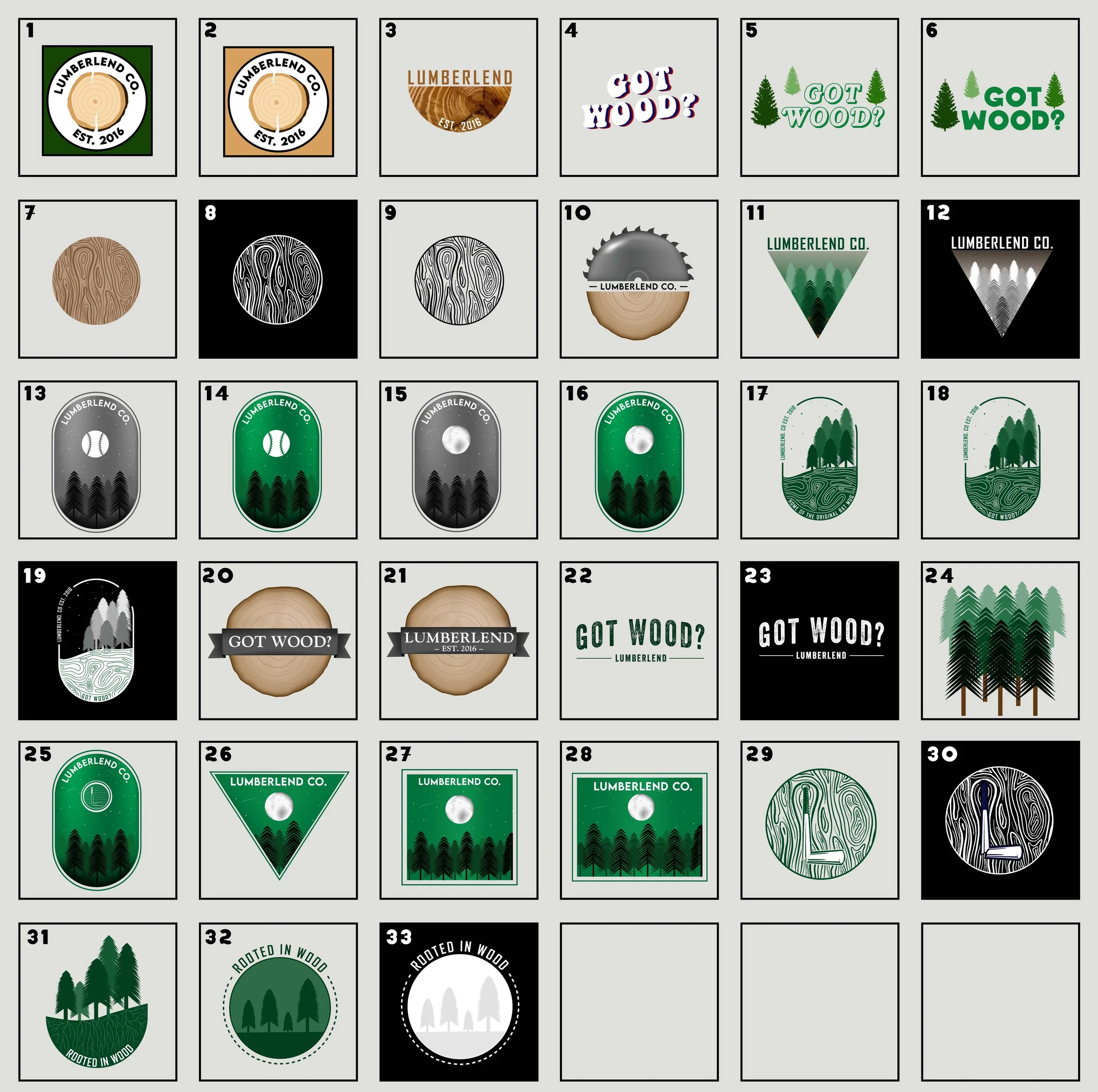  I went over the top with my first round of sketches… I was so excited to have a project of my own, that I made a disgusting amount of designs that we then had to narrow down. 