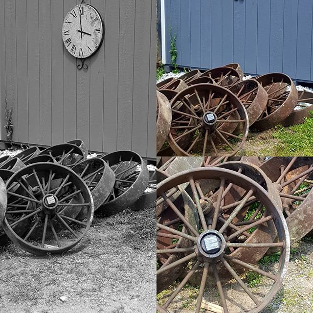 A customer's find...heading to a new home. .
.
.
#macsteelvt #scrapyard #metalart #wheels #upcycle #recycle #rutlandvermont #vermont #whatsyourart