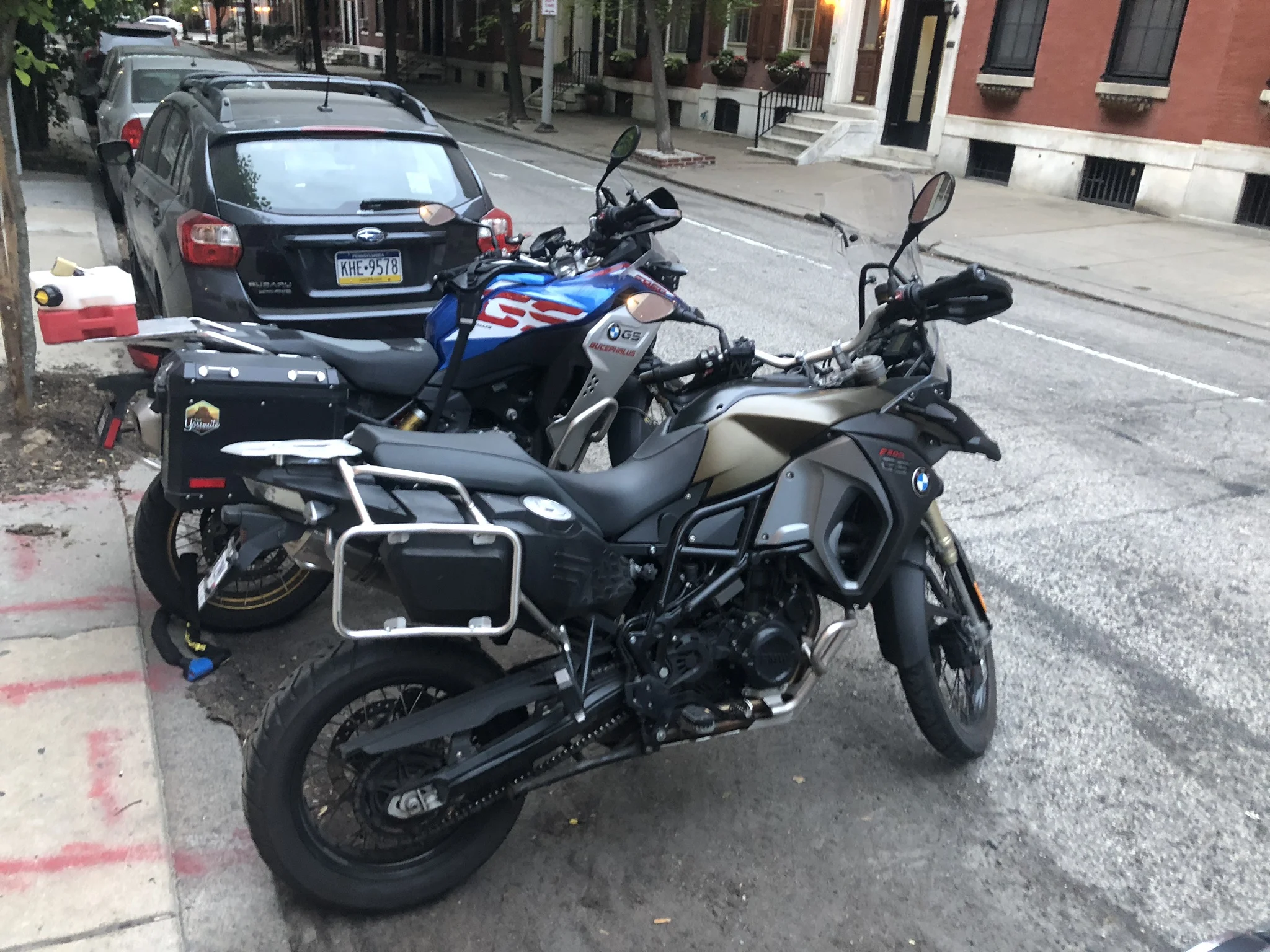  The bikes finally meet 