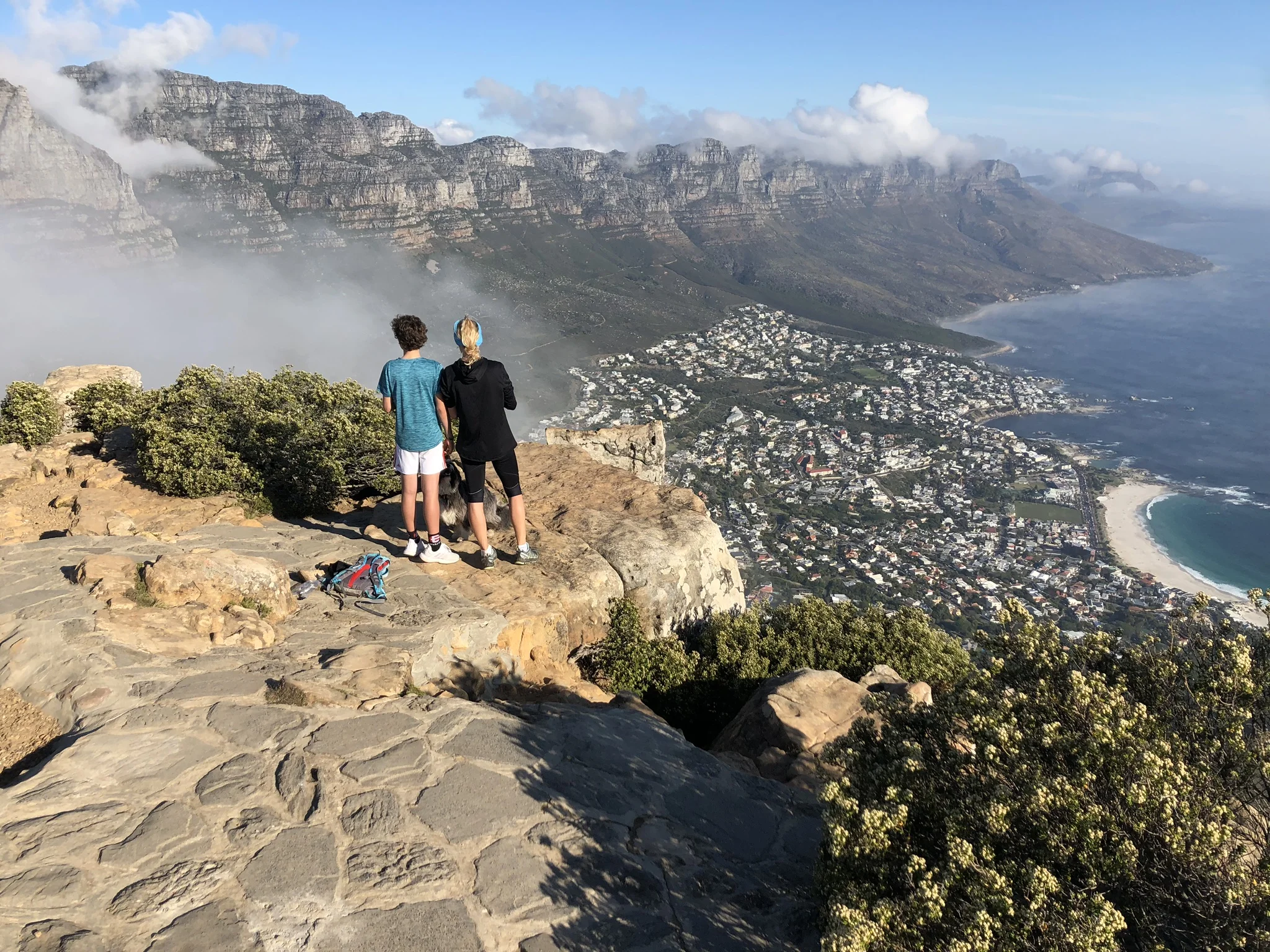  View from atop the Lions Head, looking down on Camps Bay 