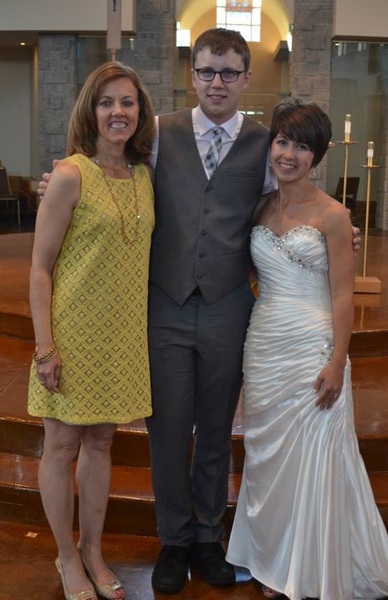 This was taken 4 months after the destination wedding. Myself along with my nephew and his wife, Tyler & Katie Oestreich