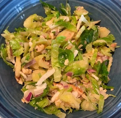 This is my version of the salad, it was scrumptious, and goes with a fish fry or burgers on the grill. 