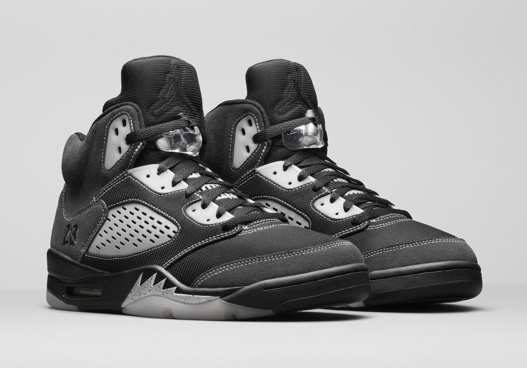 grey and black jordan 5