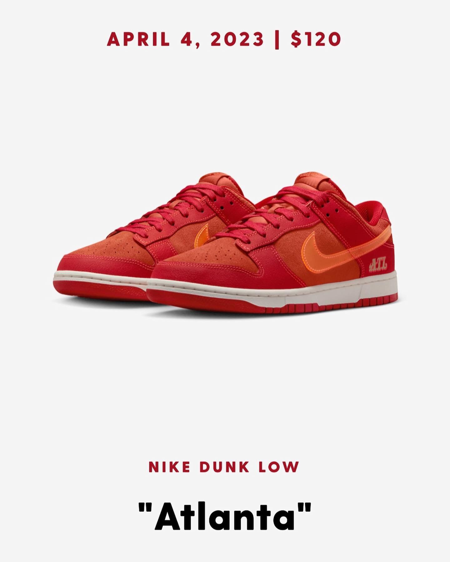 &ldquo;Foreva I love Atlanta&rdquo; | Expect the Nike Dunk Low &ldquo;Atlanta&rdquo; to drop next week on the SNKRS app. (Link in bio for more details)