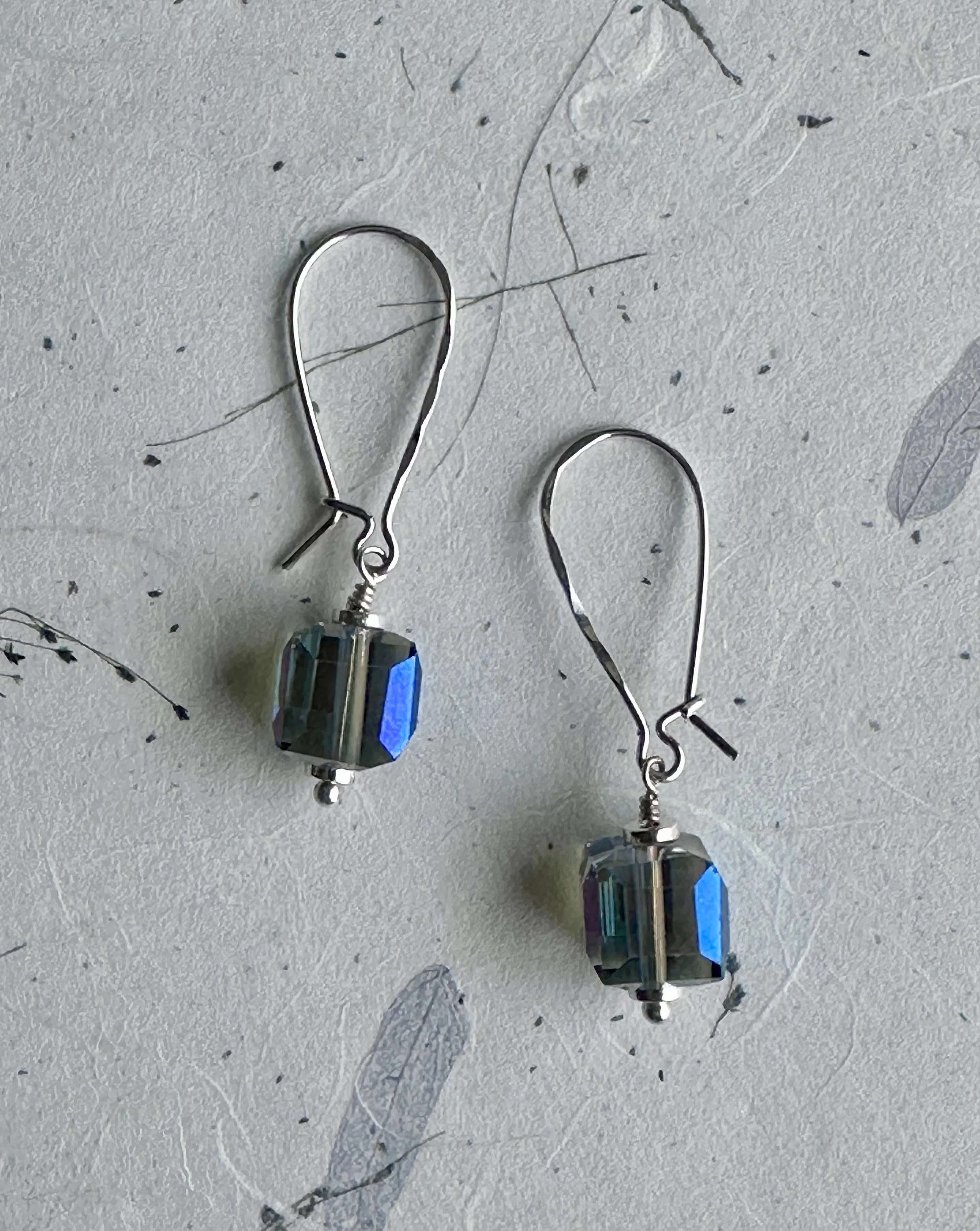 Crystal Cube Earrings