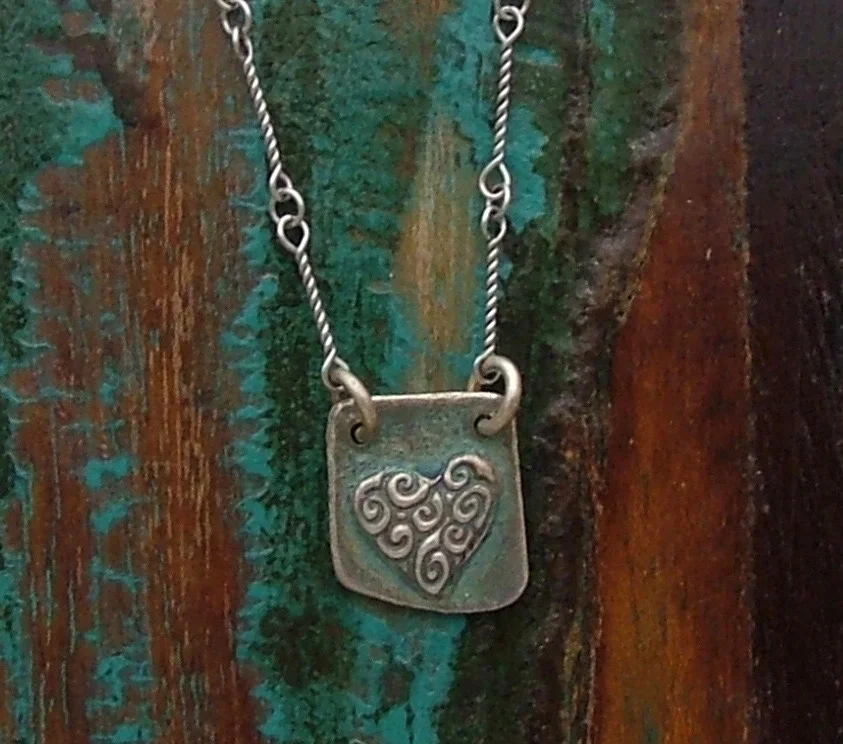 Swirl Heart Necklace