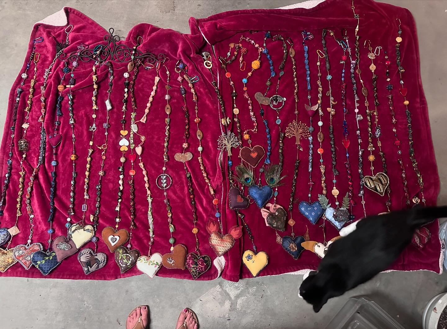 I got to spend 24 hours with the hearts hanging in the prep setup in the garage. It was the only time I will have gotten to be alone with them like that. It was like sitting with a flock of the most beautiful birds. I know that I was there for every 