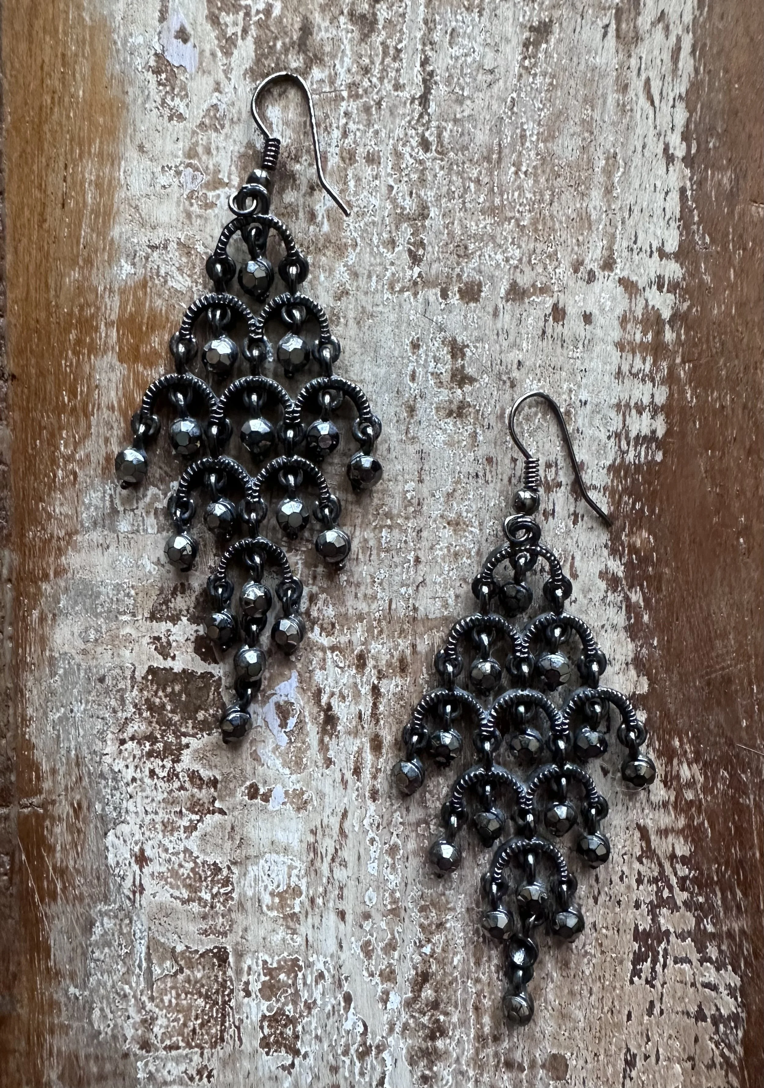 Dark & Sparkly Marcasite Earrings