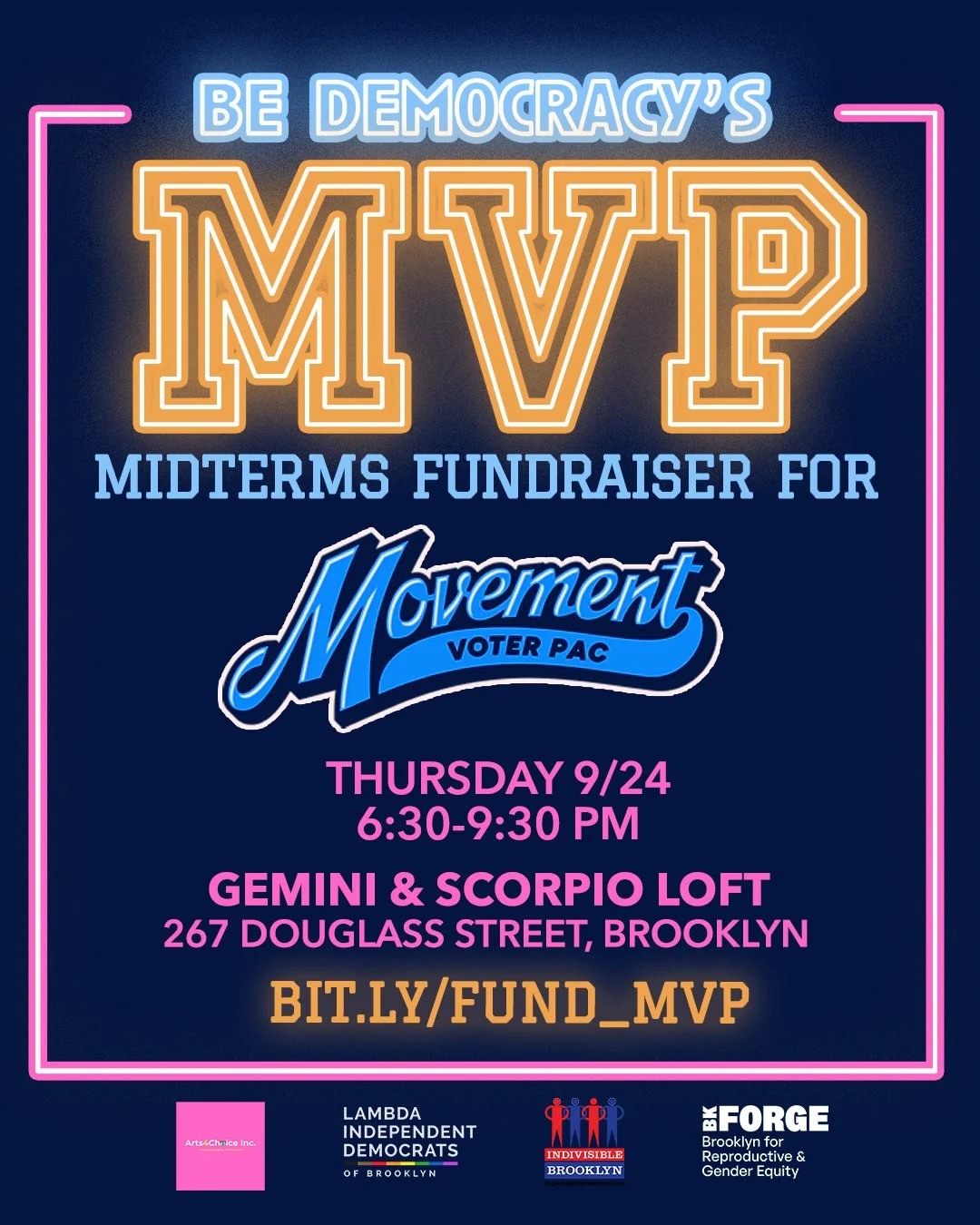 Be Democracy’s MVP: Midterms Fundraiser for Movement Voter PAC