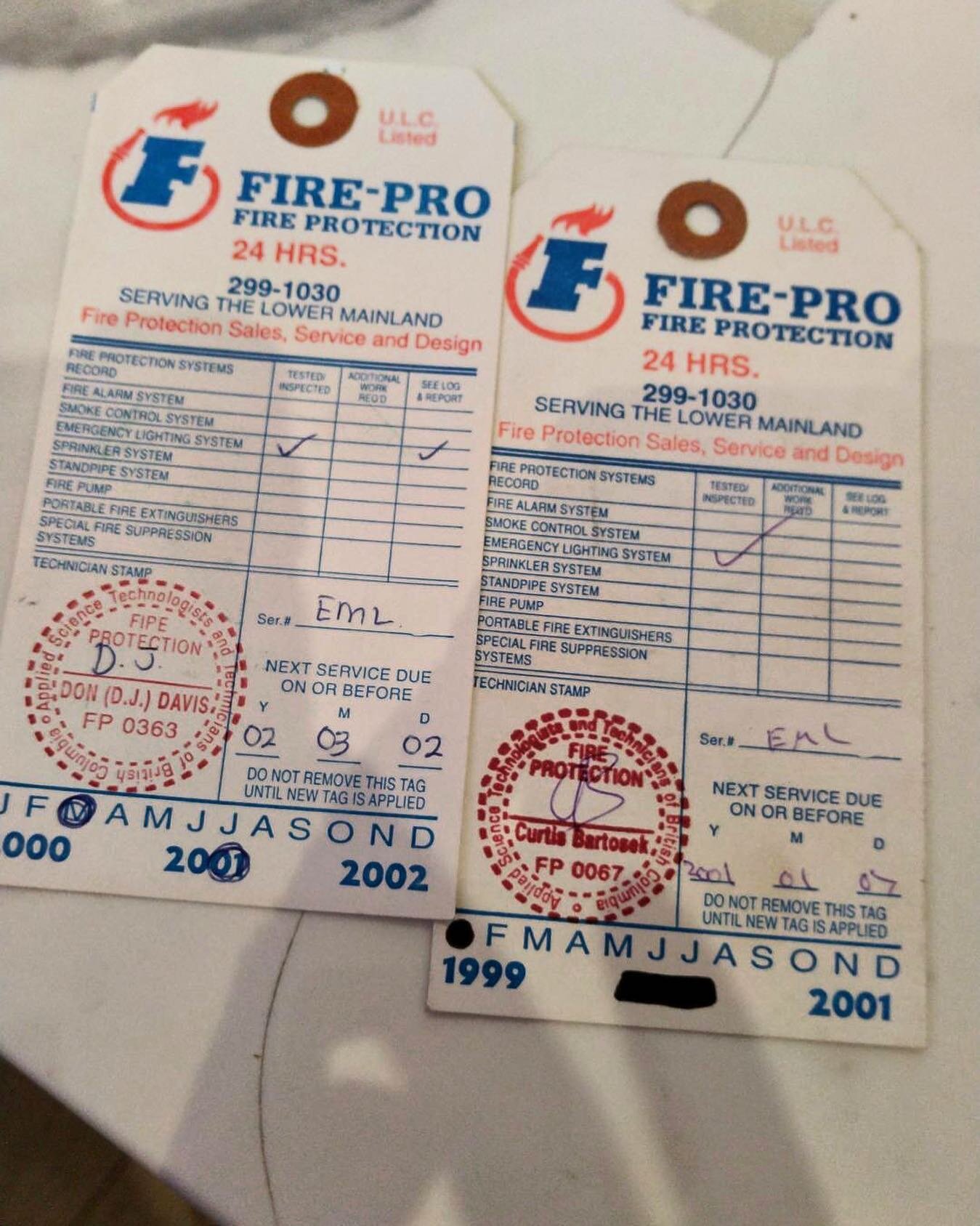 Friday Find! We&rsquo;ve been doing this for a long time. Our team of experienced technicians is long-tenured and does the job right always.

#trades #fireprotection #firealarm #firesprinkler #craftbusiness #culture #vancouver