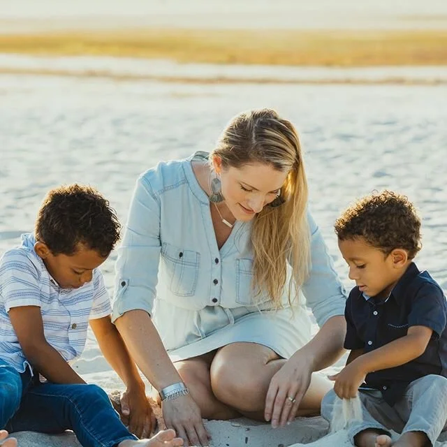 Sometimes we just have to get in the sand and dig for dinosaur eggs. ⠀
⠀
Being a boy mom has me busy all day, everyday.  I wish their energy was as contagious as their giggles! ⠀
⠀
At any given time there are aliens invading our kitchen table, superh