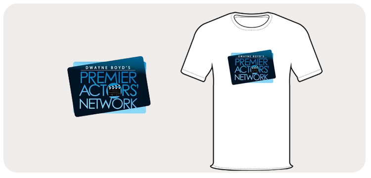 Premier Actors Network — branded tee