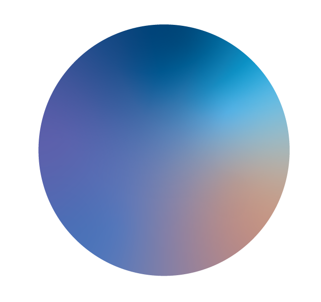 gradient circle with blue and purple