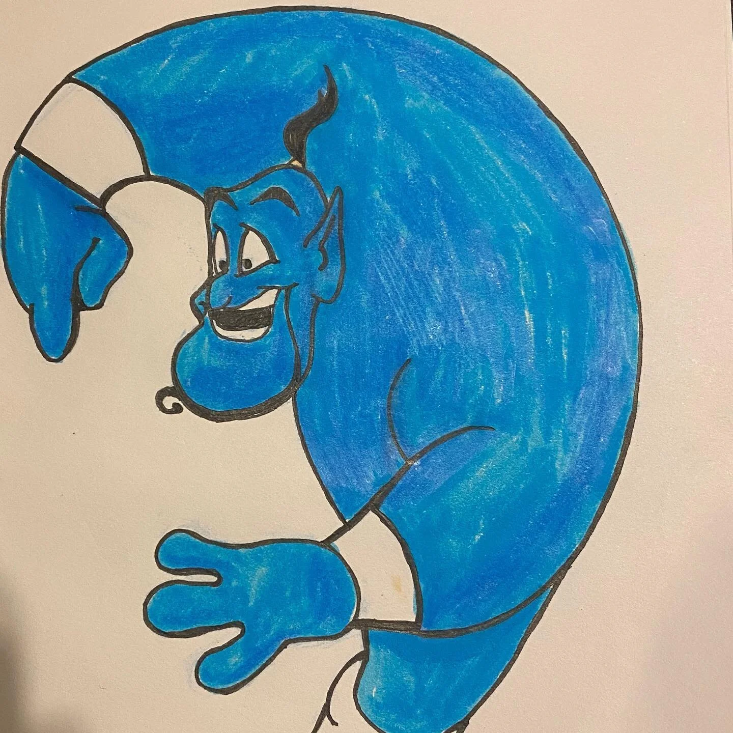 Genie from Aladdin #geniealaddin #disneyfans  #disneyart