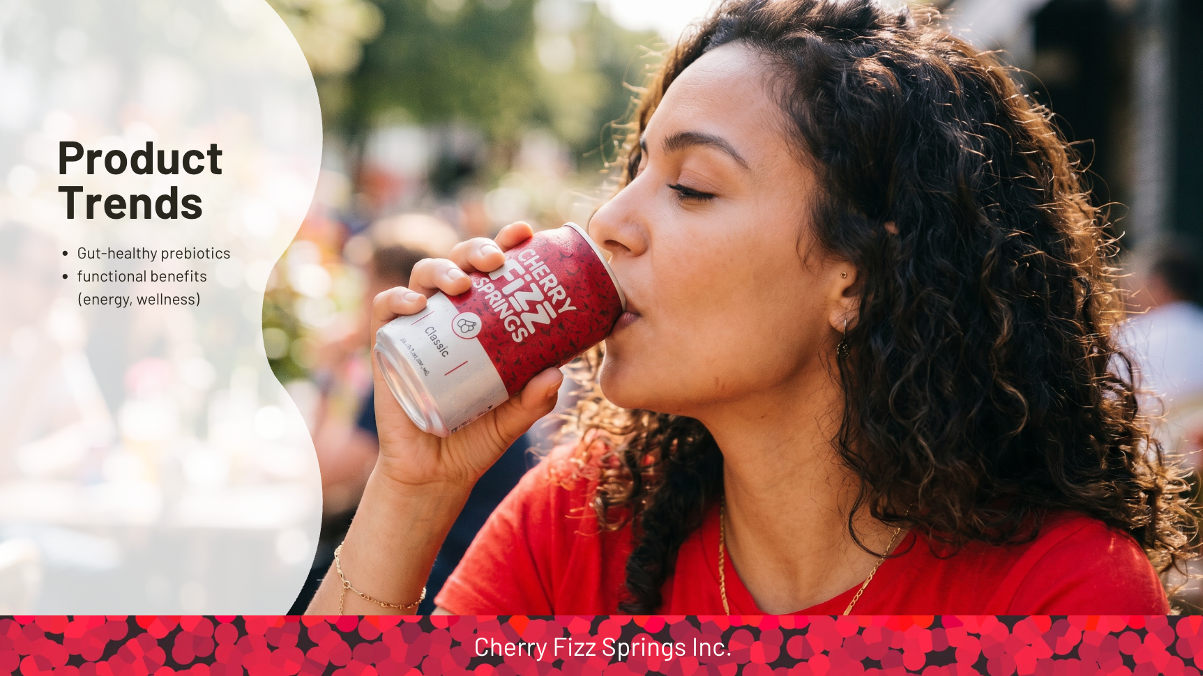 Cherry Fizz Springs Product Trends slide design